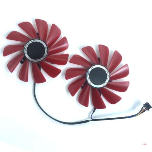 Original 85mm para xfx 470 570 480 4g rx560 rx470d rx570 rs rx580 rs ventilador de refrigeração FD10U12S9-C 4pin pc placa vídeo