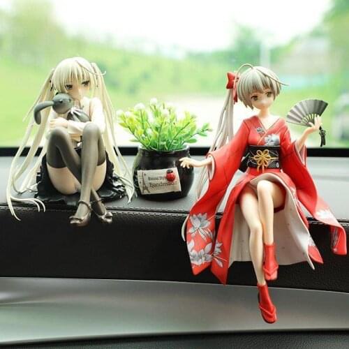 Personalized Creative Car Decoration Cute Cartoon Anime Bear Bear Beautiful Girl Car Center Console Decoration Hand To Do