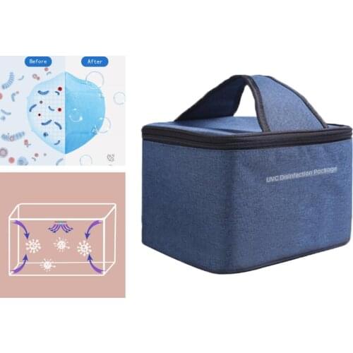 UV Disinfection Light Sterilizer UVC Sanitizer Box Ozone Lamp Ultraviolet Sterilization Cleaner Bag Portable Case USB Interface