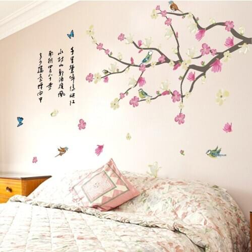 Study poster 2020 Limited New Arrival Bird Can Remove Stick The Study Of Sitting Sofa Tv Setting Landscape Glass Movie Wall