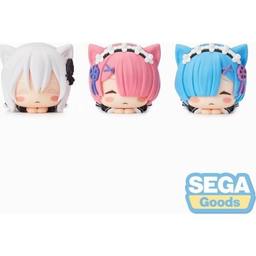 Pre-sale From Zero Rem&Ram&Akidona Cat Ear Figure Colletible Model Toys cute Japaense anime figures model Ornaments