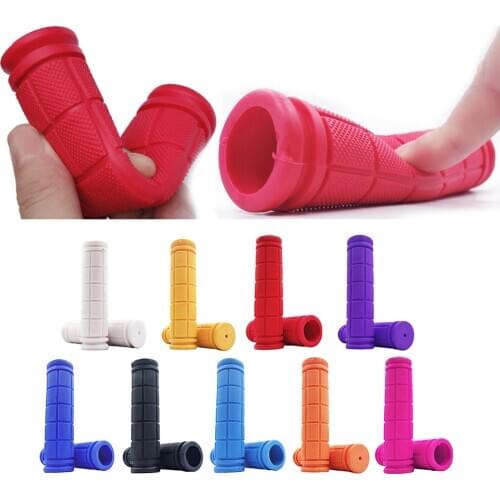 Rubber Bicycle Grips Anti-Slip Handle Bar Grip 22.2mm Rubber Handlebar Grips Cover for Bike Scooter