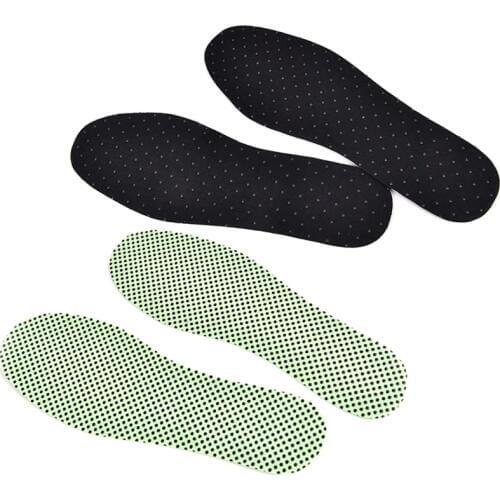 1pair Warm Reflexology Insoles Winter Soles Natural Tourmaline Self-heating Insoles For Footwear Heated Self-heating Insoles