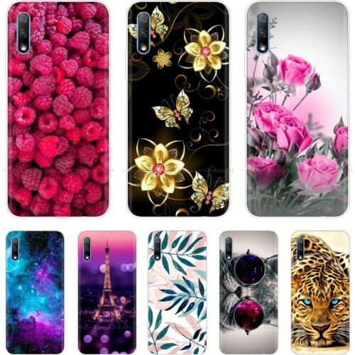 Silicone Cover For Huawei Honor 9x Printing Cute Bumper Case For Huawei Honor9X honor 9x premium Fingerprint Hole Russian 6.59"