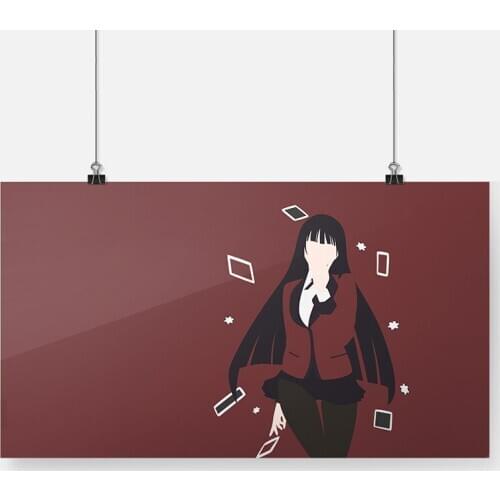 Yumeko Jabami Kakegurui Anime Poster Framed Wooden Frame Canvas Painting Wall Art Decor Bedroom Study Home Decoration Prints