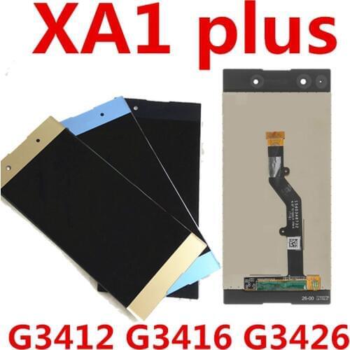 For Sony Xperia XA1 Plus Display G3412 G3416 G3426 G3412 G3421 LCD Screen Touch Glass Digitizer Assembly