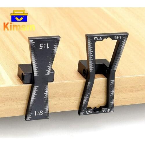 1:5 1:6 1:7 1:8 Aluminum Alloy Dovetail Marker Tools Dovetail Jig Wood Joints Gauge With Scale Guide Tools DIY Woodworking Tools