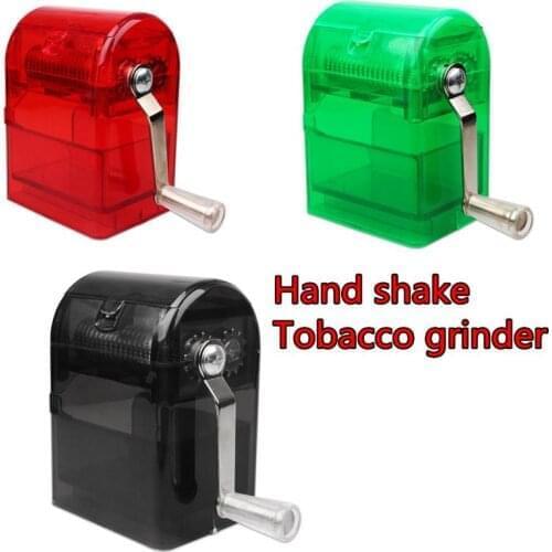 1Pcs Multifunction Hand Crank Crusher 105x62x76mm Tobacco Cutter Grinder Hand Muller Shredder Smoking Case Accessories