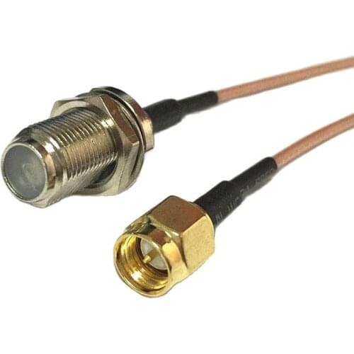 1PC New SMA Male Plug Connector Switch F Female Jack Connector RG178 Cable 15CM 6" Adapter Wholesale Fast Ship