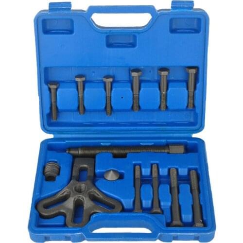 14pcs Bearing Puller Harmonic Balancer Steering Wheel Removal Set Car Tool Crankshaft Gear Bearing Repair Kit