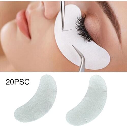 20Pcs Under Eye Pads Paper Patches Grafting Tools Eyelash Extension Eye Lash Make Up Tools Eye Tips Sticker Wraps