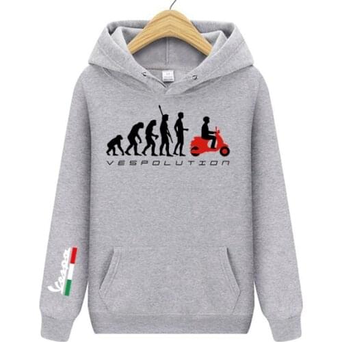 2020 Motorcycle Vespa VESPOLUTION Dirt Evolution Motocross Men Hoodies Women Hooded Sweatshirts Casual PX 125 Jacket Streetwear