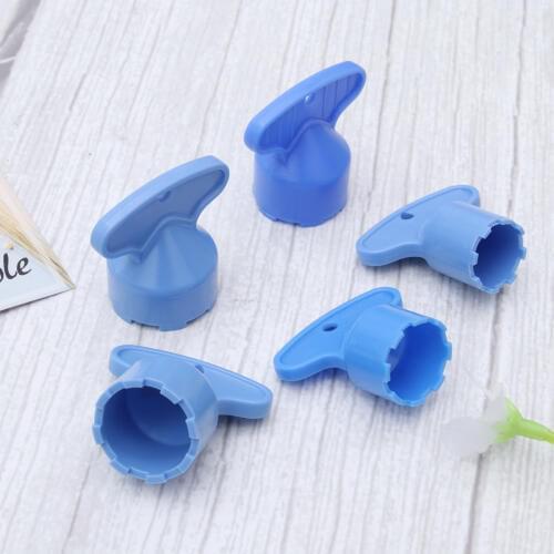 5pcs Faucet Aerator Spout Bubbler Crane Filter Hidden Core Part DIY Install Tool Spanner for Bathroom Faucet (Blue)
