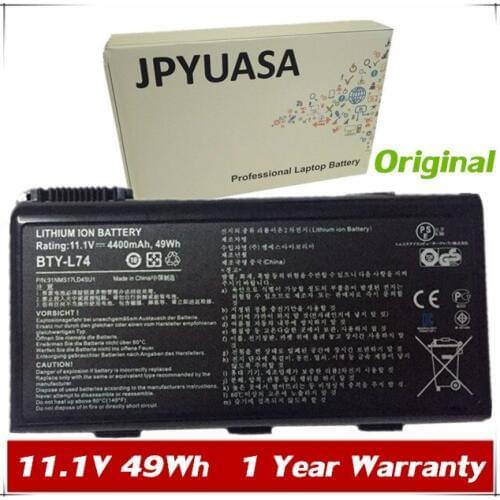 7XINbox 11.1V 4400mAh Genuine BTY-L74 BTY-L75 MS-1682 Battery For MSI A5000 A6000 A6200 CR610 CR600 CR700 CX600 CR600-001US