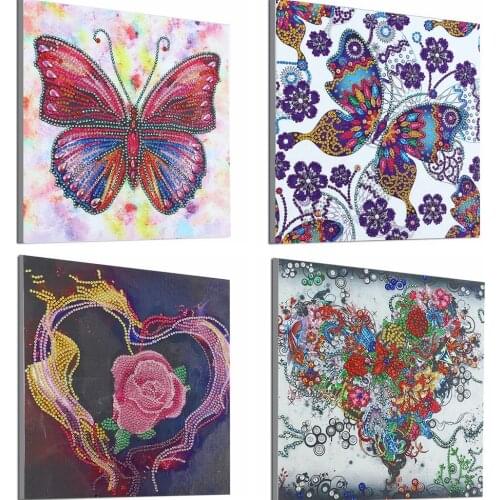 Special Shaped Diamond Painting Butterfly flower 5D DIY Diamond Embroidery Art Kits Home Decor Rhinestone Cross Stitch Decoratio