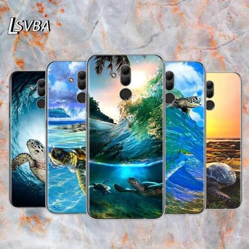 Cute Sea turtle coque For Huawei Mate 40 30 20 20X 10 RS P Smart 2021 2020 Z S Pro Plus Lite 2019 Phone Case Shell