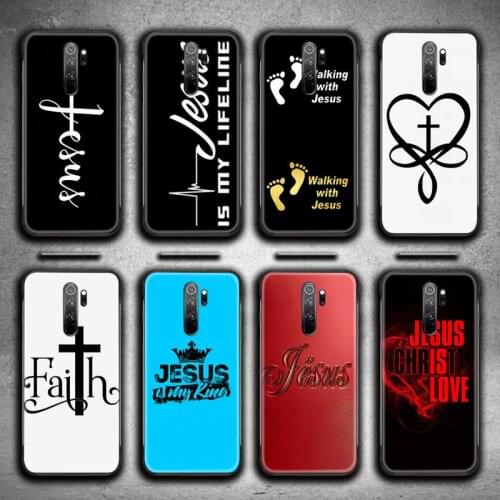 Faith Christian Religious Jesus Phone Case for Redmi 9A 8A 7 6 6A Note 9 8 8T Pro Max Redmi 9 K20 K30 Pro