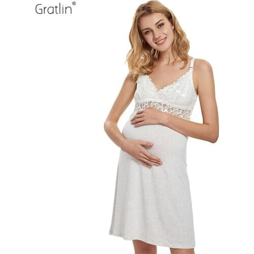 GRATLIN Maternity Nightgowns