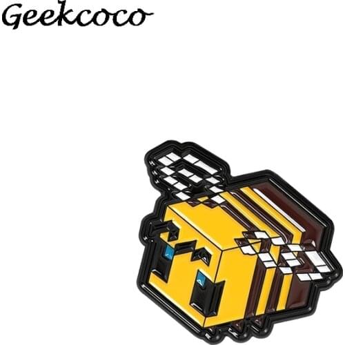 J2215 Fashion Cartoon Bee Enamel Pin and Brooch Backpack Clothes Badge Women and Men Tie Pins Charm Jewelry