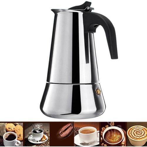 Coffee Makers Italian Top Moka Espresso Cafeteira Expresso Percolator 100/200/200/450 ML Stovetop Coffee Maker Pot