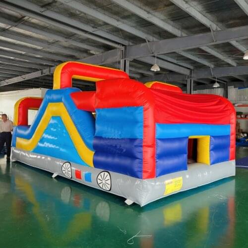 Commercial Inflatable Obstacle Course with Slide with CE blower/Inflatable Fun City