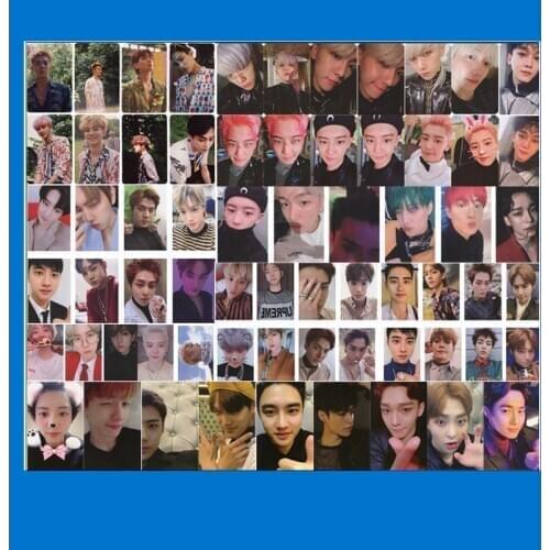 KPOP EXO MAMA Same Photo Cards XOXO Lucky One Names Signatures LOMO Cards Monster Universe CBX Power War TEMPO Premium Photos