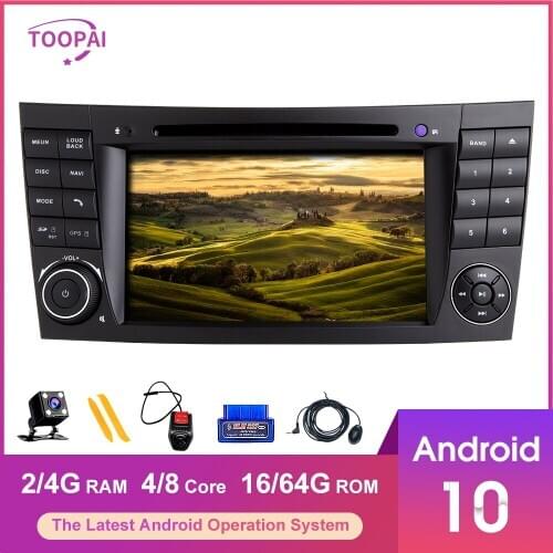 TOOPAI Android 10 For Mercedes Benz E-Class W211 E300 CLS W219 W463 Navigation GPS Multimedia Player Auto Radio Stereo Head Unit
