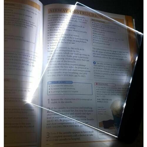 Bedroom Reading Night Light Creative LED Book Light Travel Flat Lamp Portable Plate Led Desk Panel Car Kids For Indoor Z4M7