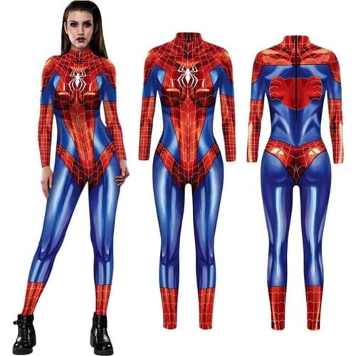 New 2021 Woman Fashion Cosplay 3D Printed Super Hero Costume Jumpsuit Women Movie Cosplay Bodysuit