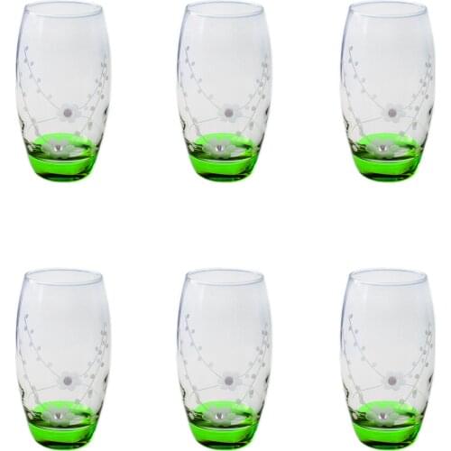 Paşabahçe 41020 Doğa 6 Adet Yeşil Barel Su - Meşrubat Bardağ