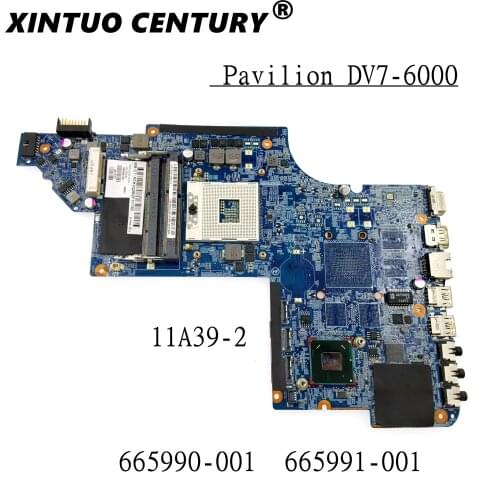 Placa base para ordenador portátil NOKOTION 665991-001 639391-001 para HP Pavilion DV7 DV7-6000 HM65 HD 6770 M la prueba