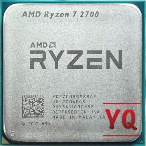 AMD Ryzen 7 2700 R7 2700 3.2 GHz Eight-Core Sixteen-Thread 16M 65W CPU Processor YD2700BBM88AF Socket AM4