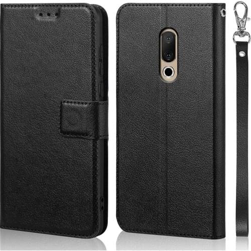 Shockproof magnetic Case for Meizu 15 Phone Case flip leather Case Mobile silicone Shell Cover with card slots