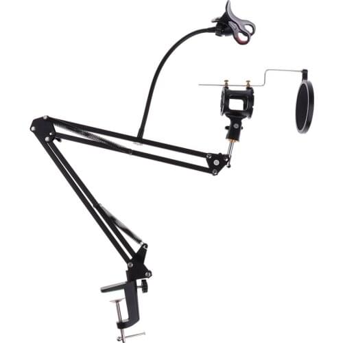 Adjustable Microphone Boom Arm Stand Holder for Studio Podcasting