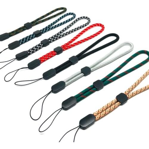 Adjustable Hand Wrist Lanyard Strap String for Phone iPhone 7 8 X 6 USB Flash Drives Keys Keychain ID Card Short Hang Rope