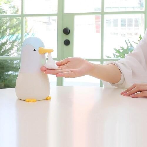 Cute Penguin Shape Foaming Hand Soap Automatic Soap Dispenser Toucheless Infrared Motion Sensor Soap Dispenser Hand Sanatizer