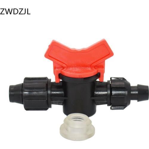 Garden tap Drip tape tap 5/8" irrigation water valve Mini Valve waterstop connectors Seal ring 16mm Drip adapter 15pcs