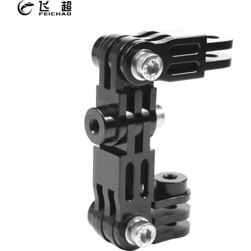 Helmet Extension Pivot Arms Adjustable Joint Tripod Adapter Mount Connector for Gopro Hero 9 8 7 5 Max Yi Insta360 ONE R Camera