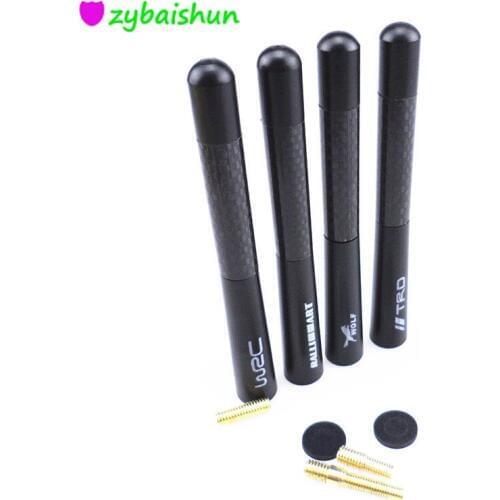 Universal Car Antenna Car Roof FM Radio Antenna Small Car Modified Antenna Metallic Carbon Antenna