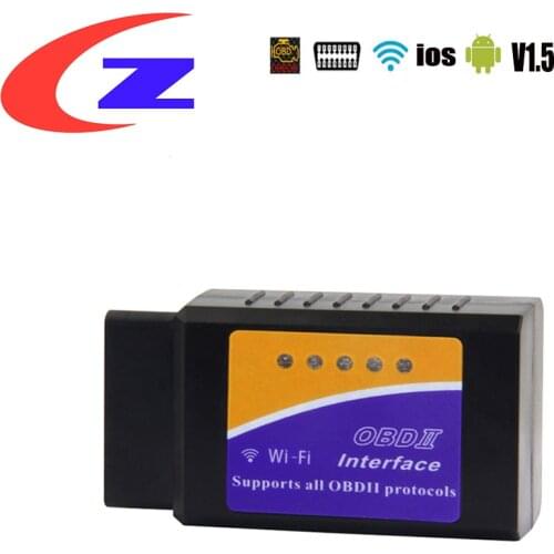 ELM 327 V1.5 OBD2 elm327 Wifi Scanner For IOS/Android OBD Scanner OBD 2 Auto Car Diagnostic Scan Tool ELM327 V1.5 WI-FI OBD