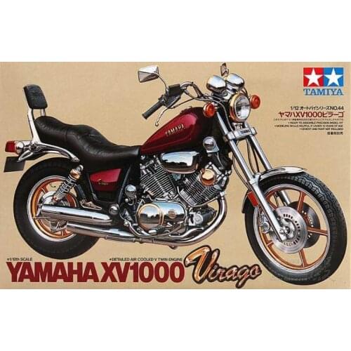 1/12 Tamiya Plastic Assembly Car Model Toy YAMAHA VIRAGO XV1000 Motorcycle Static Model DIY Assembly Kit #14044