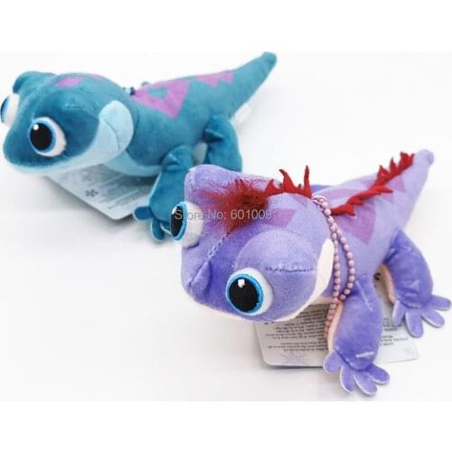 10/Lot Bruni Salamander Blue Purple lizard 15CM Plush Keychain Pendant Toy Retail