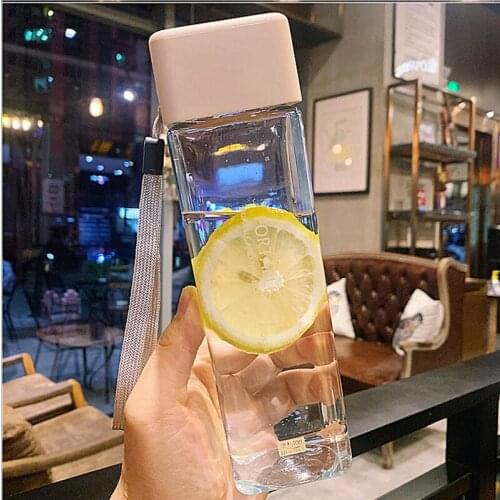 450 Sports Water Bottle Outdoor Water Bottle with Straw Plastic Portable Water Cup Dinkware Camping Bike Bottle Kitchen Tools