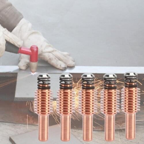 5Pcs Torch Electrode Small Wear-resistant Welding Torch Equipment Mini Plasma Electrode Consumable Kit for Cutting Carbon steel