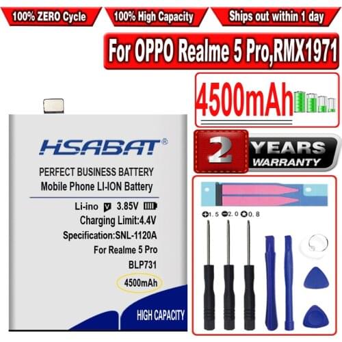HSABAT 4500mAh BLP731 Battery for OPPO Realme 5 Pro,RMX1971