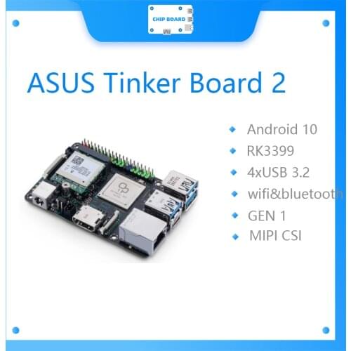 ASUS Tinker Board 2 Rockchip RK3399 an based Single Board Computer/SBC Support Android 10/Ubuntu Tinkerboard2/Tinker2b