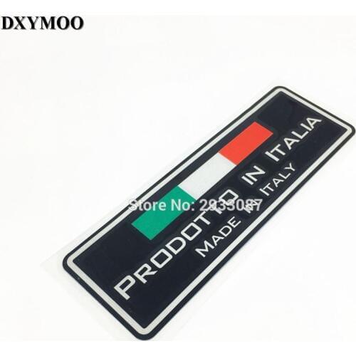 Car Styling MOTO Racing Italy Flag PRODOTTO IN ITALIA Motorcycle Helmet Reflective Car Sticker Decals