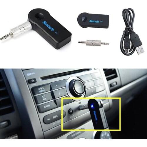Bluetooth Receiver for Car Hands-Free Calls Noise Cancelling Bluetooth AUX Adapt