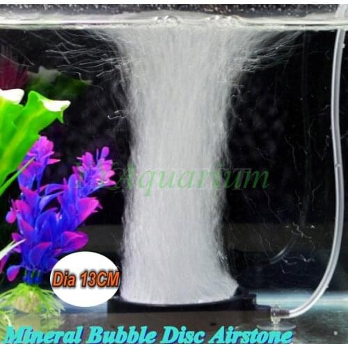 DIA 11/13CM MINERAL BUBBLE DISC OXYGEN DIFFUSER AERATOR AIRSTONE PUMP AQUARIUM FISH TANK POND REEF