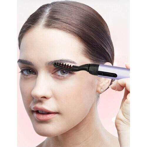 Electric Heated Eyelash Curler Long Lasting Eyelash Perming Curling Extension Pink/Purple Pen Style Mini Eye Lash Brush Cosmetic